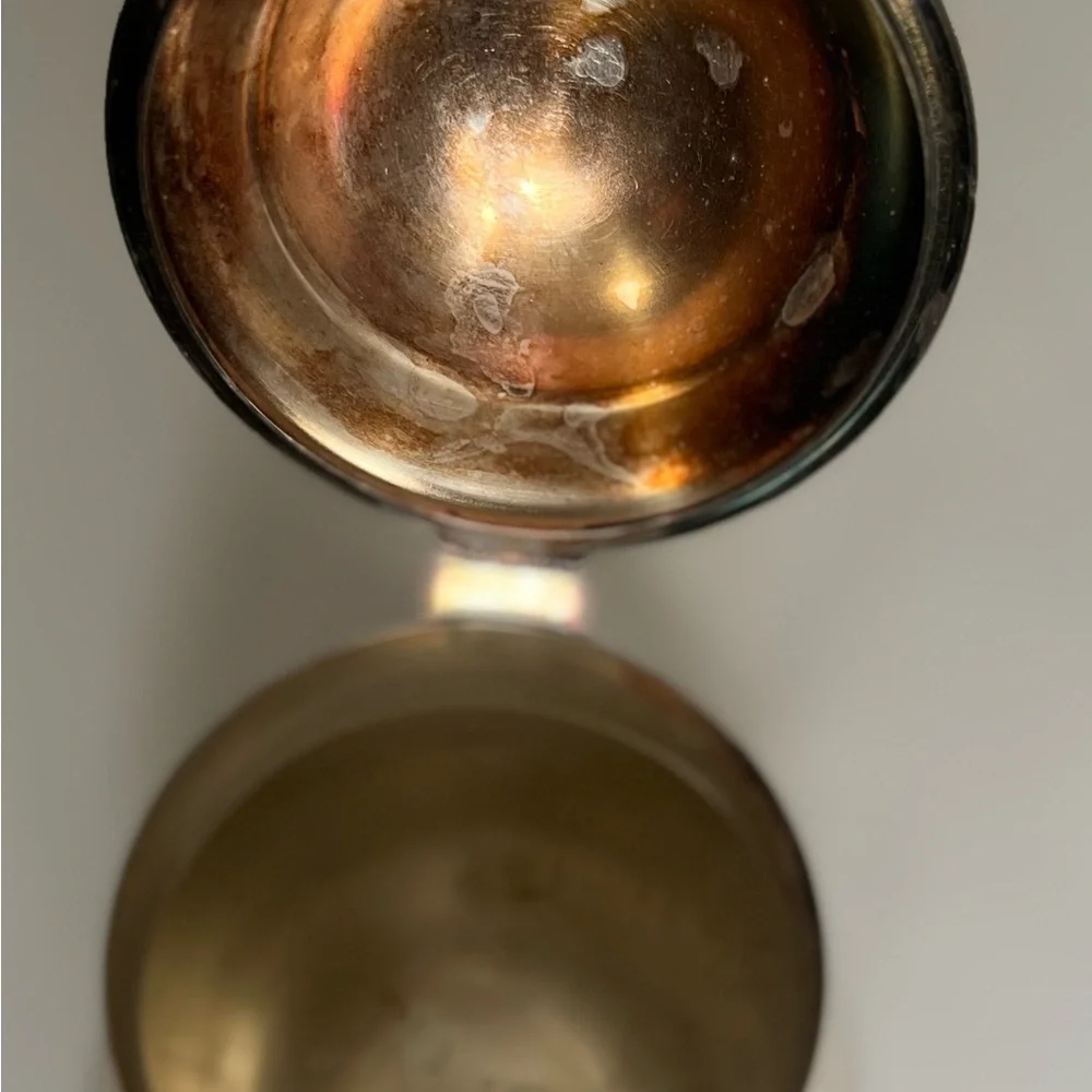 Vintage 1960’s F.B. Rogers Silver Plate Coffee/Tea Pot   w/Creamer & Tray 40 oz. - Picture 14 of 15